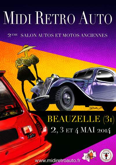 Salon international de Toulouse 2014 avec stand de l’ACI Amicale Citroën Internationale