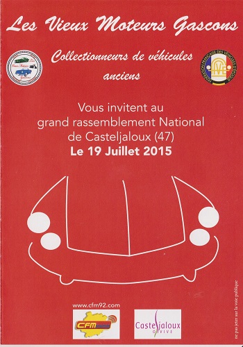 Grand Rassemblement National de Casteljaloux le 19 juilliet 2015