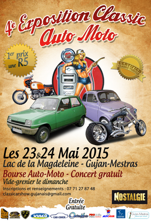4ème Exposition Classic Auto Moto 23 et 24 mai 2015