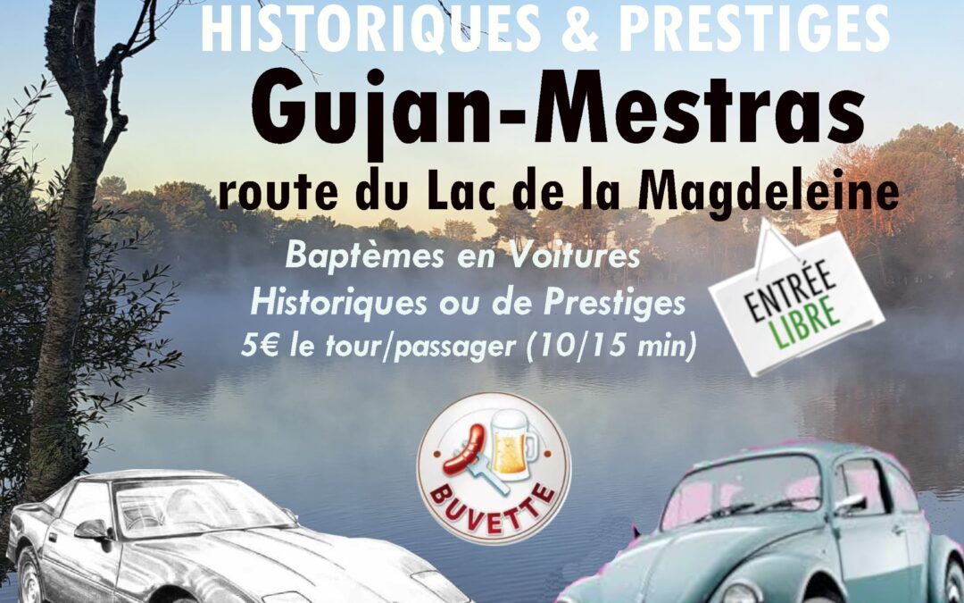 Rassemblement de Voitures Historiques et Prestiges le 26 Avril 2026 à Gujan-Mestras (33)